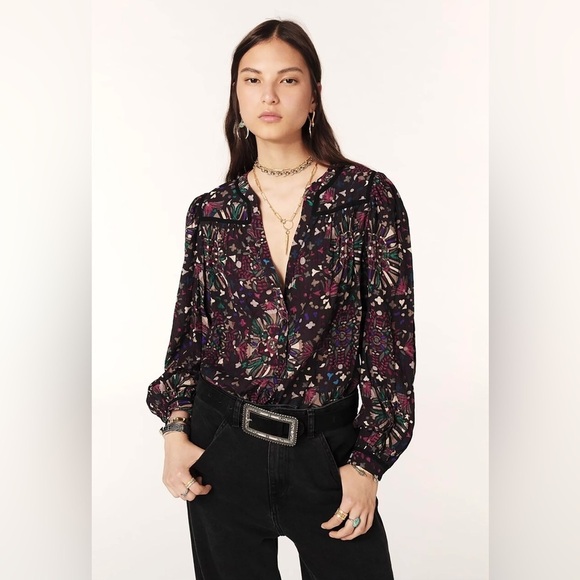 ba&sh Tops - ba&sh Faizae Long-Sleeved Blouse